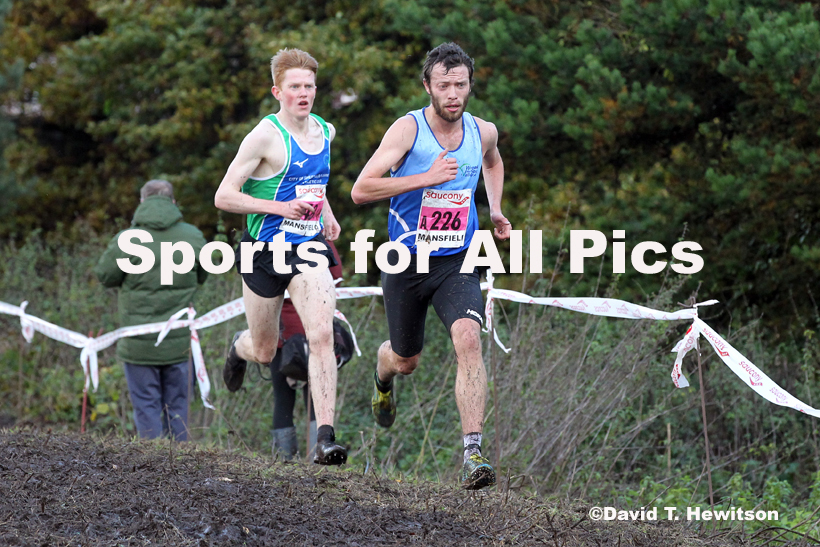 Senior men, National Cross Country Relay Champs., Berry Hill Park, Mansfield.  Photo: David T. Hewitson/Sports for All Pics